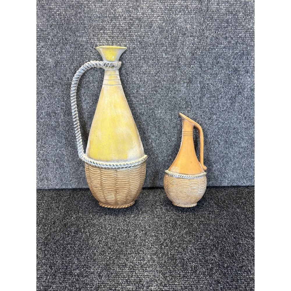 Set of 2~Sexton Wall Hangings~Cast Aluminum~Basket Vessels~1960's~Made in USA